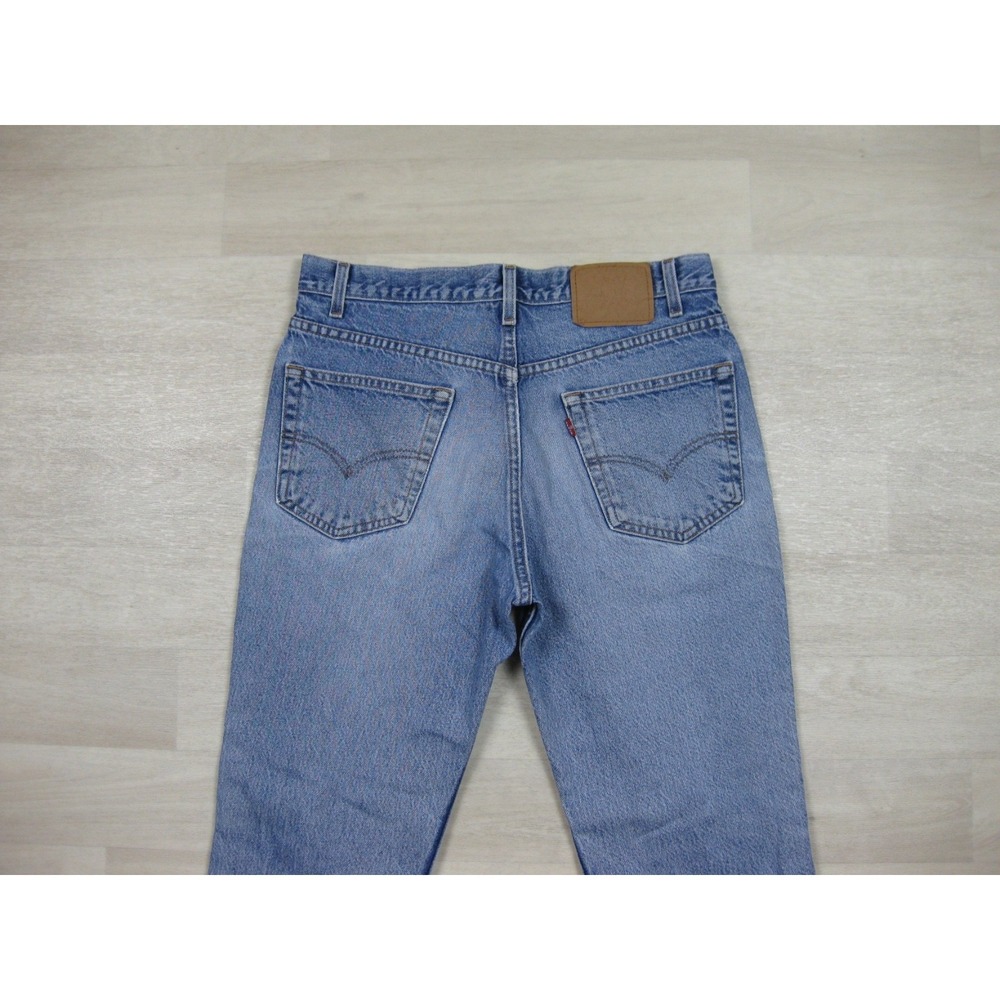Vintage Y2K Levis 517 Cowboy Cut Jeans Mens (33x30) Distressed Saddleman Bootcut - Picture 12 of 14
